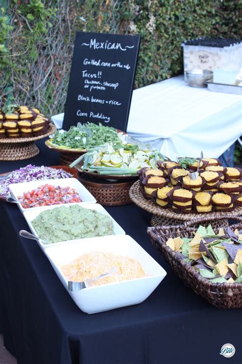 Mexican Buffet Station @ International-Themed Wedding