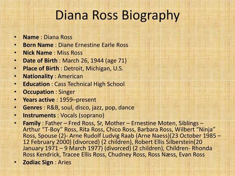 PPT - Diana Ross Biography | Biography of Diana Ross PowerPoint ...