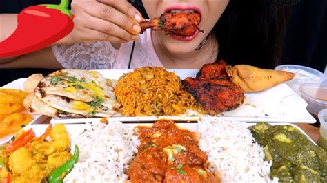 Asmr Delicious Indian Food Eating Biriyani Rice Paanipuri