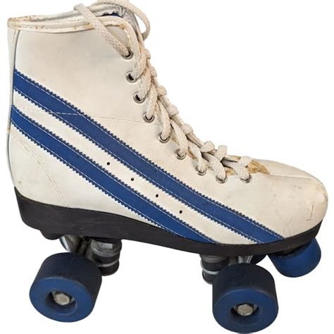 Vintage White and Blue Colt Roller Skates - US W9/M8 - Gem