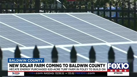 New Solar Farm Coming To Baldwin County Youtube