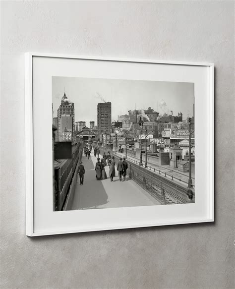 The Brooklyn Bridge Promenade And Manhattan Terminal 1907 Historic New