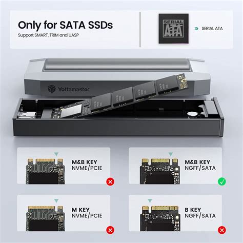 Yottamaster Thunderbolt 3 40Gbps M 2 NVMe SSD Enclosure PCI E 3 0 X4