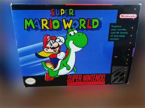 Super Mario World Snes Original Usado C Caixa E Manual Fenix GZ