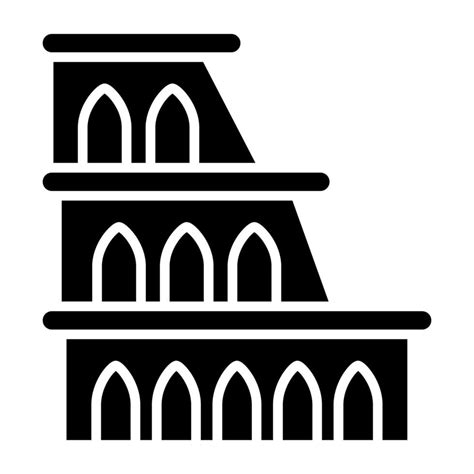 coliseum icon style  vector art  vecteezy