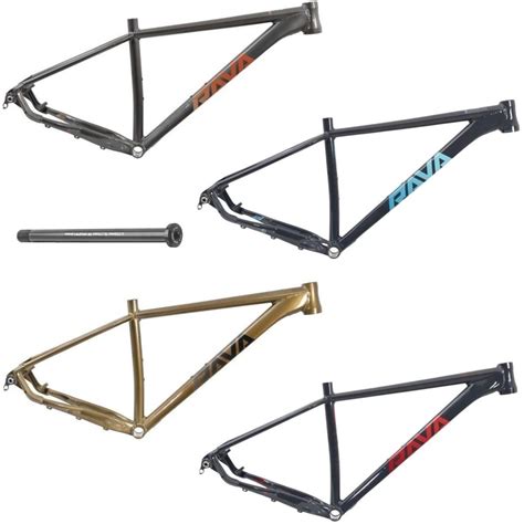 Quadro Aluminio Aro Mtb Rava Cave Boost Mm Cor Cinza E Vermelho