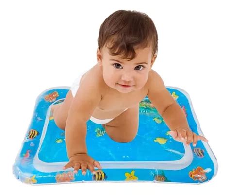 Alfombra Sensorial De Agua Inflable Para Bebe Cojin Piscina Cuotas