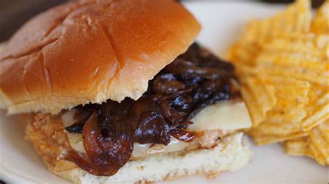 Harps Foods Recipe Pan Fried Pork Sandwich With Caramelized Onions