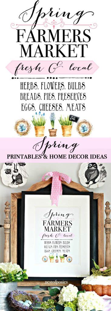 Spring Printables and Spring Home Decor Ideas