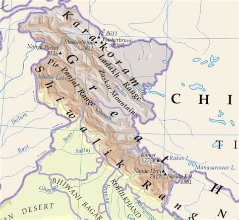 List Of Mountain Ranges In India Upsc