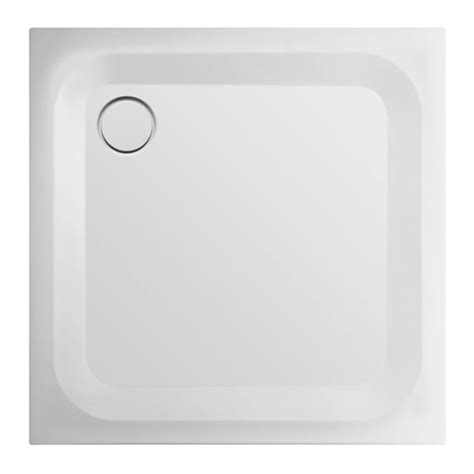 Bette Ultra Receveur de douche rectangulaire carré avec support blanc