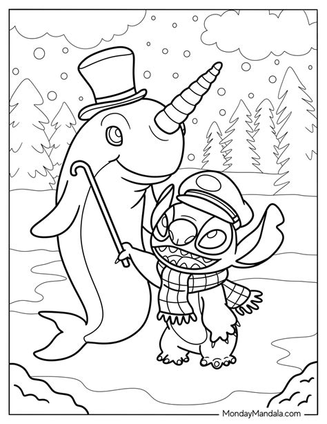 Narwhal Coloring Page 1