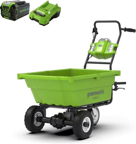 Greenworks Volt Accu Kruiwagen Met Volt Ah Accu En Oplader