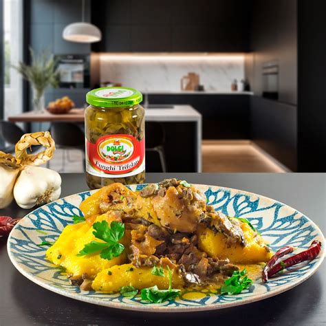 Pollo Cremoso Ai Funghi Trifolati Con Polenta Azienda Di Produzione