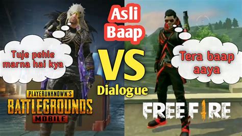 Pubg Vs Free Fire Best Dialogue And Shayari Tik Tok Free Fire Tik Tok