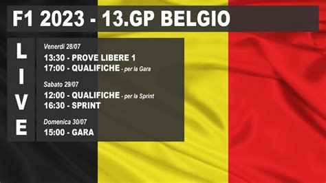 DIRETTA Gp Belgio F1 2023 Prove Libere Qualifiche E Gara Live