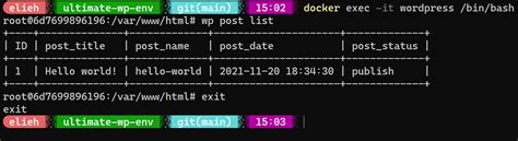 Github Eliehanna0 Wordpress Docker Dev Environment Quickly Bootstrap A Wordpress Docker