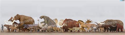 Pleistocene Megafauna by SameerPrehistorica on DeviantArt