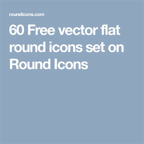 Free Vector Flat Round Icons Set On Round Icons Icon Set Vector