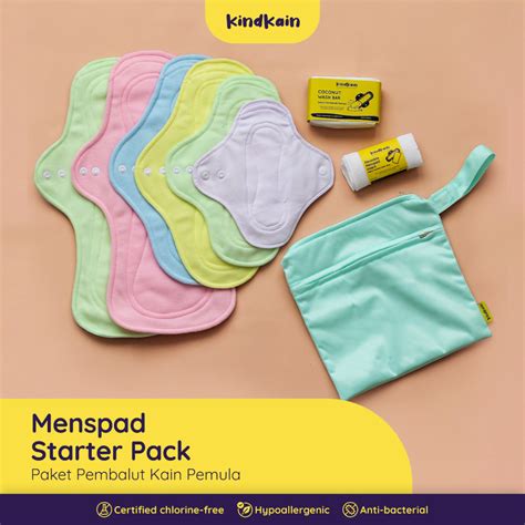 Jual Kindkain Menstrual Pad Starter Pack Paket Hemat Pembalut Kain