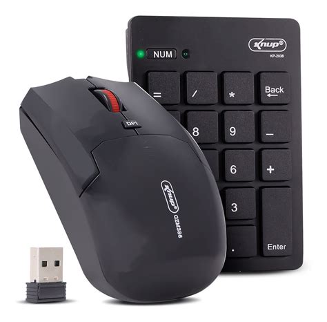 Kit Mouse E Teclado Numérico Sem Fio Notebook Wireless2 4ghz MercadoLivre