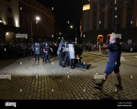 Clashes Between The Gendarmerie And Protesters During An Anti