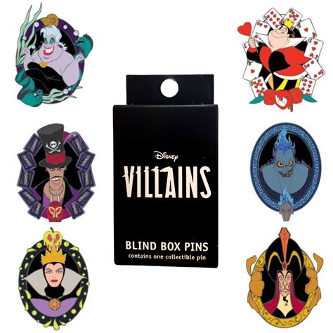 Loungefly Disney Villains Blind Box Enamel Pin Modern Pinup