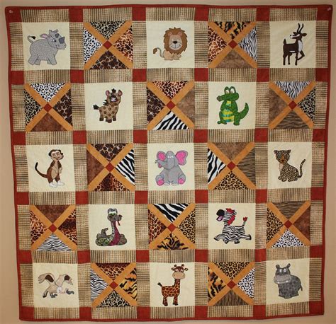 African Safari Animal Pdf Quilt Pattern Etsy Quilt Patterns Animal