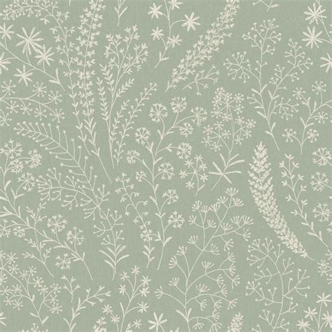 HOLDEN Astrid Embroidery Stitch Botanical Trail Sage Green Textured