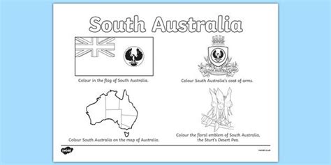 Australian Continent, South Australia, Coloring Sheets, Continents, How ...