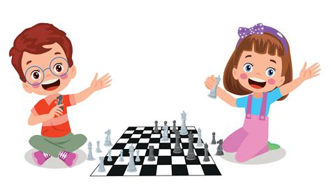 Cartoon Character Playing Chess Game 15276811 Vector Art at Vecteezy