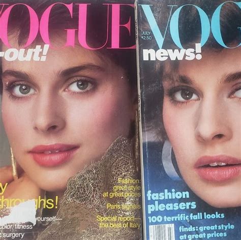 Rare Vintage 80s Vogue Magazine 1981 1982 Nastassja Kinski Covers Fashion Beauty Vogue