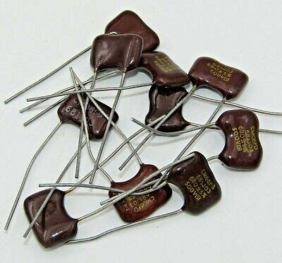 Pcs Pf V Mica Dipped Capacitor Cornell Dublier Ebay