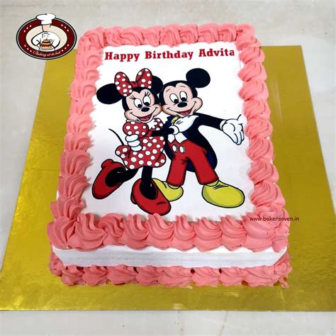 Mickey Minnie Photo Cake In Gurgaon