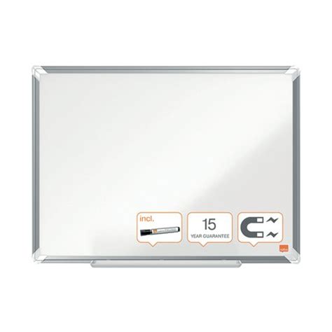 Nobo Premium Plus Steel Magnetic Whiteboard X Mm