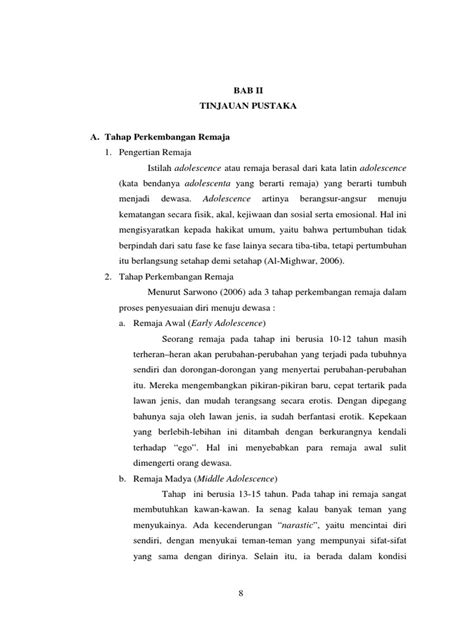 Tahap Perkembangan Remaja