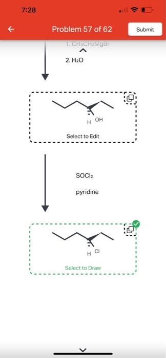 Solved Draw The Products Of The Two Step Reaction Sequence Chegg