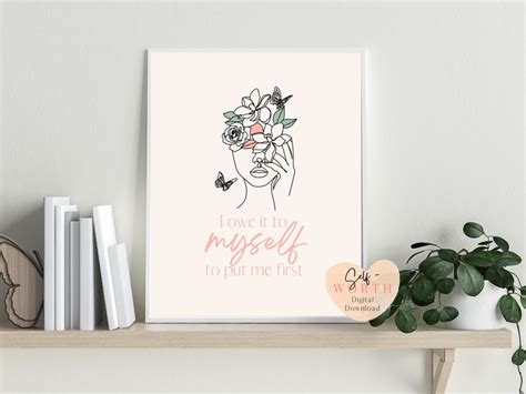 Positive Affirmation Self Love Art Self Love Art Love Etsy