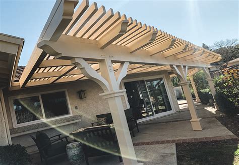 Wood Lattice Patio Cover in Newbury Park - Patio Covers Simi Valley