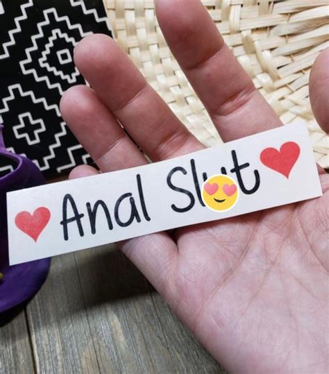 Anal Slut Temporary Tattoos Sex Tattoo Xxx Sexy Etsy