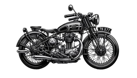 Download Classic Motorcycle, Vintage Bike, Retro Motorcycle. Royalty-Free Vector Graphic - Pixabay