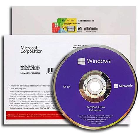 Microsoft Windows Professional Bit Eng Intl Pk Dsp Oei Dvd