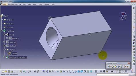 Catia Beginner Tutorial Edge Fillet Youtube