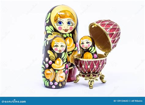 Matrioska Art Russian Souvenir Stock Image - Image of jewel, decoration ...