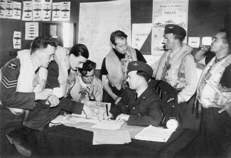 Czech Pilots Of No 310 Squadron In Duxford