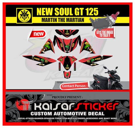 Jual STICKER STRIPING DECAL SOUL GT 125 FULL BODY STIKER SOUL GT