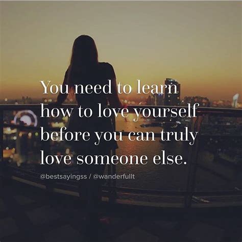 Piclab™ Sayings On Instagram “you Must First Learn To Love Yourself