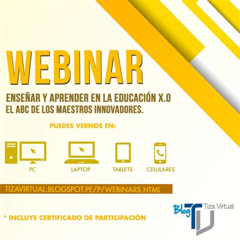 Tiza Virtual El Blog De Rafa Invitación Webinar Gratuito Enseñar