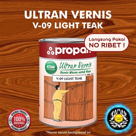 Jual CAT ULTRAN VERNIS GLOSS SIAP PAKAI V 09 LIGHT TEAK PLITUR POLITUR