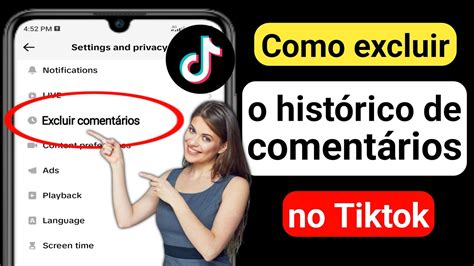 Como excluir o histórico de comentários no Tiktok Novo 2023 Exclua